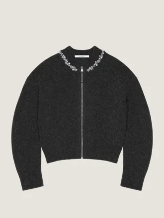 Alpaka ve Yak Yününden Süslemeli Couture Dikişli Hırka