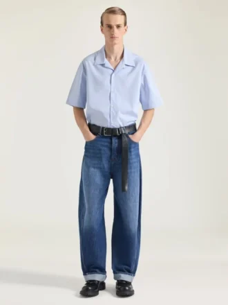 Damarlı Deri Uzun Kemer