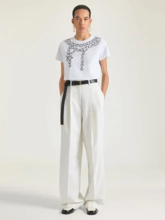 Dekonstrüktif Kristal Desenli Pamuklu Tişört