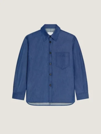GIVENCHY damgalı Couture Seam Overshirt Denim