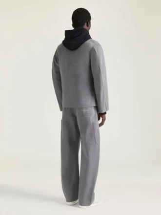 Balıksırtı Desenli Denim Ceket, Givenchy Paris Nakışlı