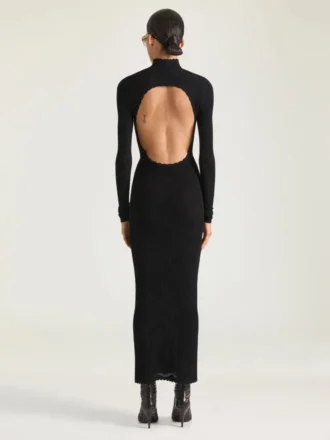 Çiçek Desenli Dantel Elbise