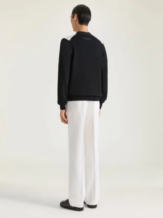 Çiçek Desenli Pamuklu Örgü Hırka