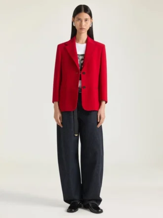 Krep Cady Tek Sıralı Ceket