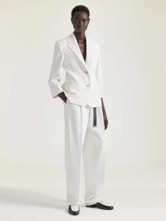 Yünlü Çift Pileli Pantolon