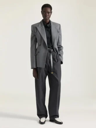 Yünlü Çift Pileli Pantolon