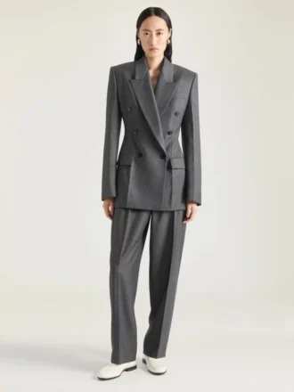 Yünlü Çift Pileli Pantolon