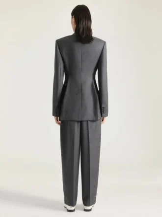 Yünlü Çift Pileli Pantolon