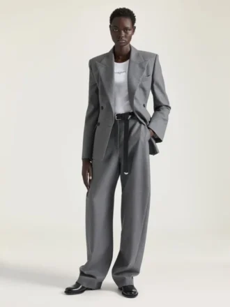 Yünlü Çift Sıralı Ceket