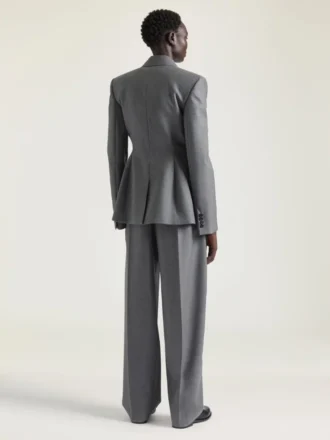 Yünlü Çift Sıralı Ceket