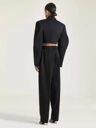 Yünlü Kısa Koza Ceket